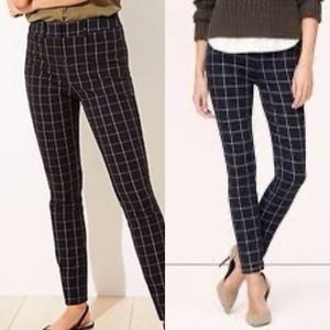 NWT Loft Julie Windowpane Dress Slacks Size 6